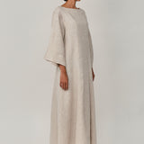 Siesta Linen Dress in Oat