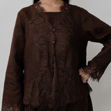 Colette 2-Piece Linen Blouse in Cocoa