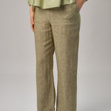 Avenue Linen Pants in Pistachio