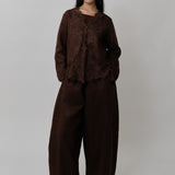 Sculptor Linen Pants in Cocoa