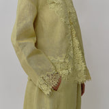 Sculptor Linen Pants in Linden Green