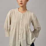 Violette Blouse in Ecru