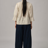 Violette Blouse in Ecru