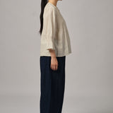 Violette Blouse in Ecru