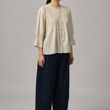 Violette Blouse in Ecru