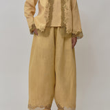 Sculptor Embroidered Pants in Sunray