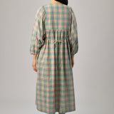 Daydream Plaid Dress in Popsicle