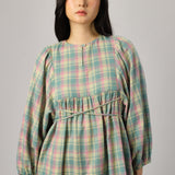 Daydream Plaid Dress in Popsicle