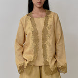 Thalia 2-Piece Linen Blouse in Sunray