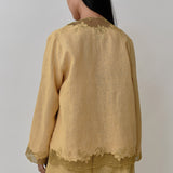 Thalia 2-Piece Linen Blouse in Sunray