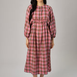 Daydream Plaid Dress in Candy