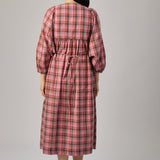 Daydream Plaid Dress in Candy
