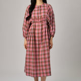 Daydream Plaid Dress in Candy
