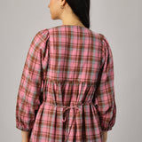 Daydream Plaid Dress in Candy