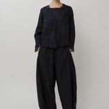 Colette 2-Piece Linen Blouse in Maritime