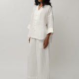 Ms. Lim Linen Shirt in Porcelain