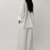 Ms. Lim Linen Shirt in Porcelain
