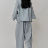 Sculptor Linen Pants in Powder Blue