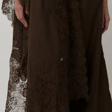 Salon Lace Shawl in Truffle