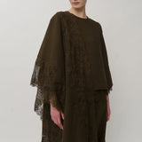 Salon Lace Shawl in Truffle