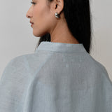 Narumi Linen Tunic in Powder Blue