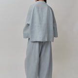 Sculptor Linen Pants in Powder Blue