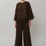 Salon Linen Pants in Truffle