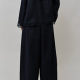 Thalia 2-Piece Linen Blouse in Maritime