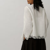 Thalia 2-Piece Linen Blouse in Porcelain