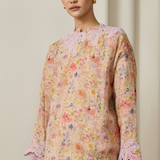 Rosetta Ramie Kedah Set in Violet Floral