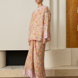 Rosetta Ramie Kedah Set in Violet Floral