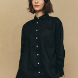 Friday Linen Shirt in Black