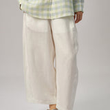 Sculptor Linen Pants in White