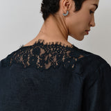 Colette 2-Piece Linen Blouse in Maritime