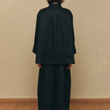 Sculptor Linen Pants in Black