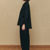 Friday Linen Shirt in Black