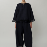 Sculptor Embroidered Pants in Maritime
