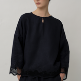 Ares Linen Top in Maritime