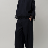 Sculptor Embroidered Pants in Maritime