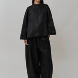 Narumi Linen Tunic in Noir