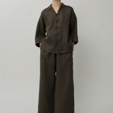 Ms. Lim Linen Shirt in Cypress Green