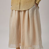 Studio Ramie Skirt in Honey
