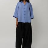Ms. Lim Linen Shirt in Periwinkle
