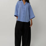 Ms. Lim Linen Shirt in Periwinkle