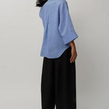 Ms. Lim Linen Shirt in Periwinkle