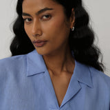 Ms. Lim Linen Shirt in Periwinkle