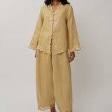 Sculptor Embroidered Pants in Sunray