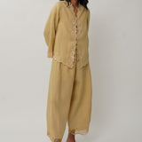 Ophelia Linen Kebaya Top in Sunray