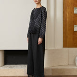 Salon Linen Trousers in Noir