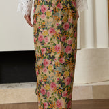 Florentine Ramie Knot Skirt in Dusk